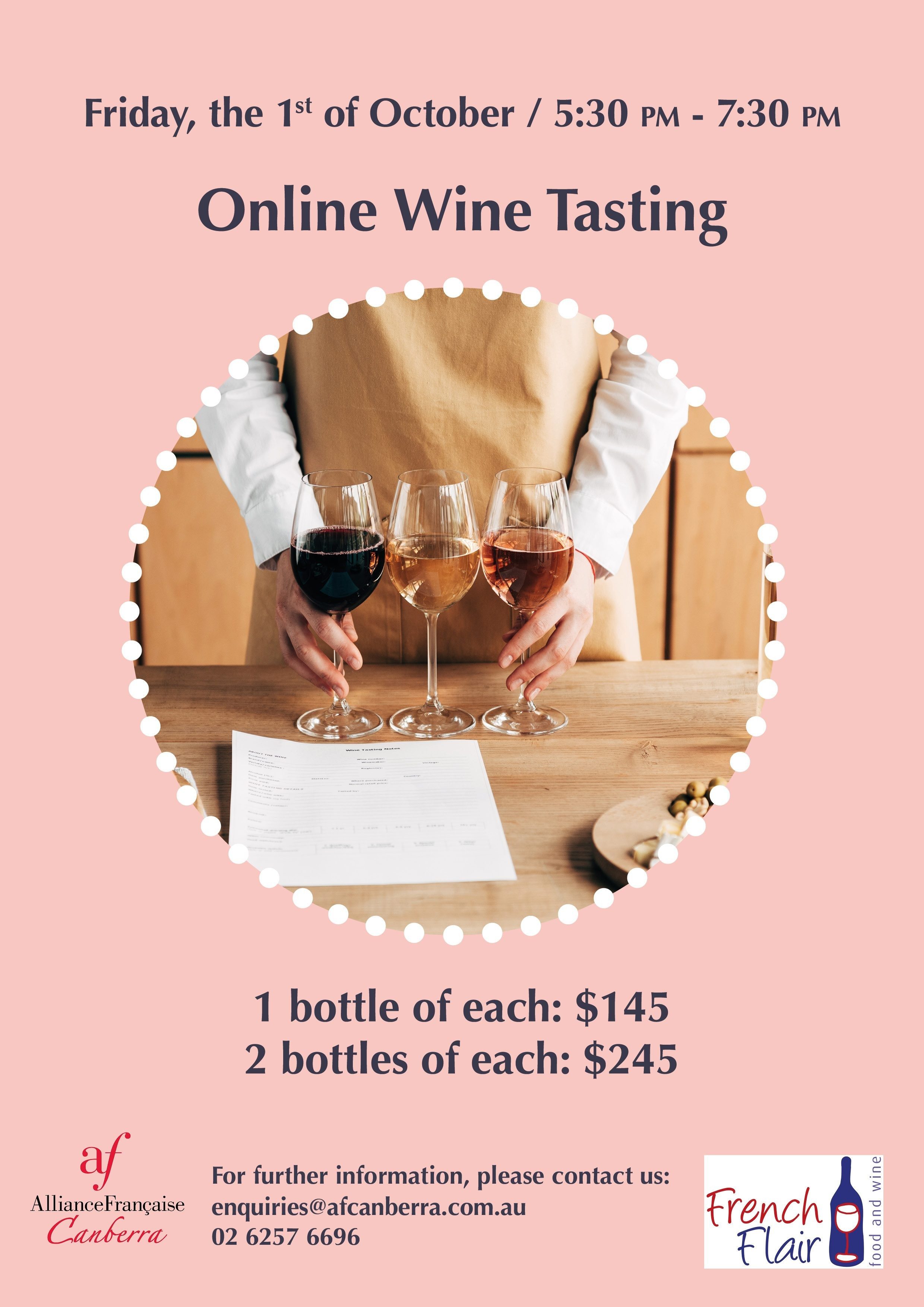 Online wine Tasting 1st of October