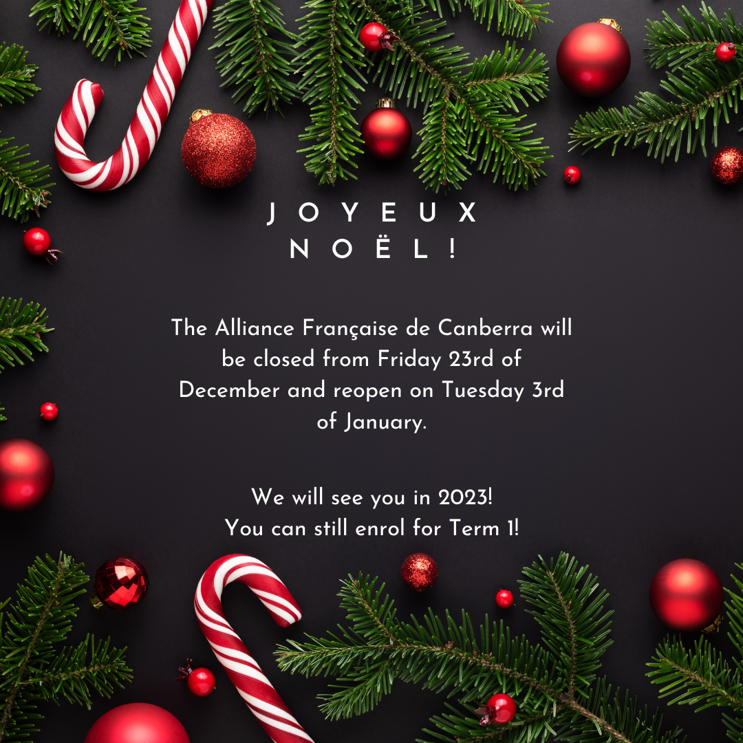 Joyeux Noël from Alliance Française de Canberra!
